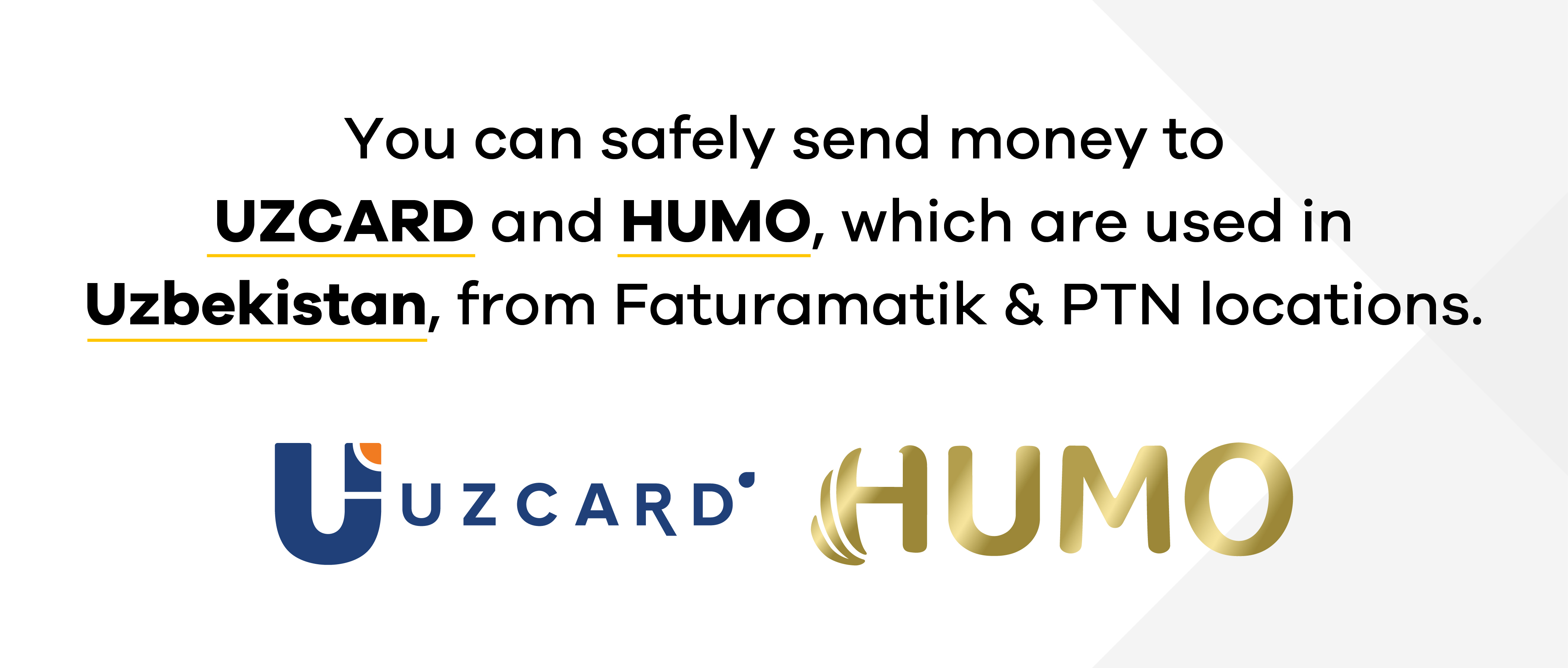You Can Safely Send Money to UZCARD and HUMO, Which Are Used in Uzbekistan, from PTN Locations
