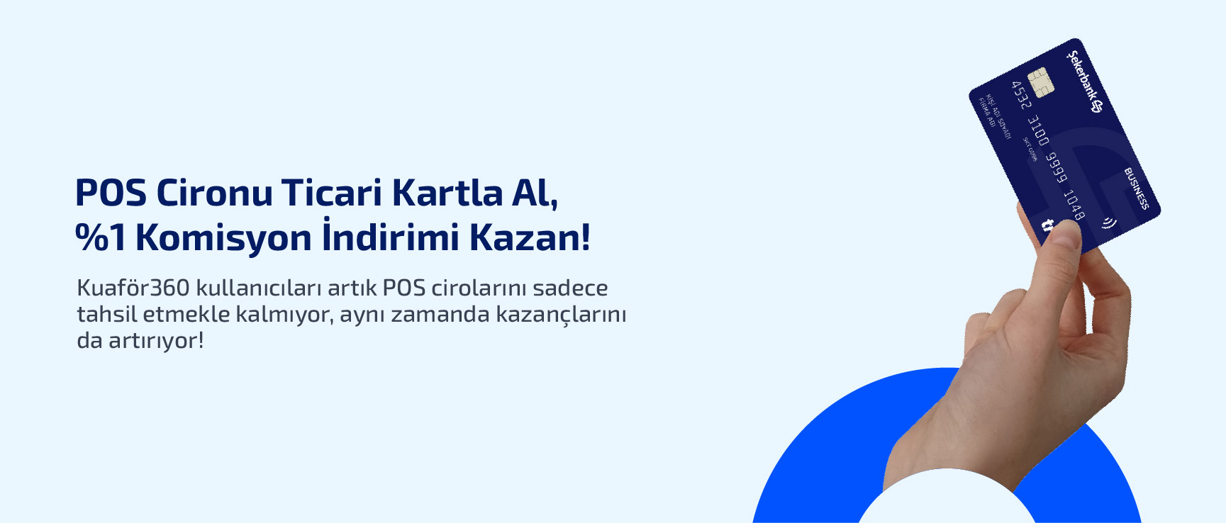 POS Cironu Ticari Kartla Al, %1 Komisyon İndirimi Kazan!
